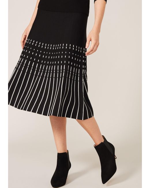 Phase Eight Black Amayah Fit And Flare Skirt