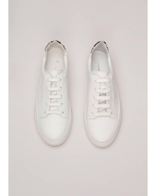 Phase Eight Natural Leather Trainers