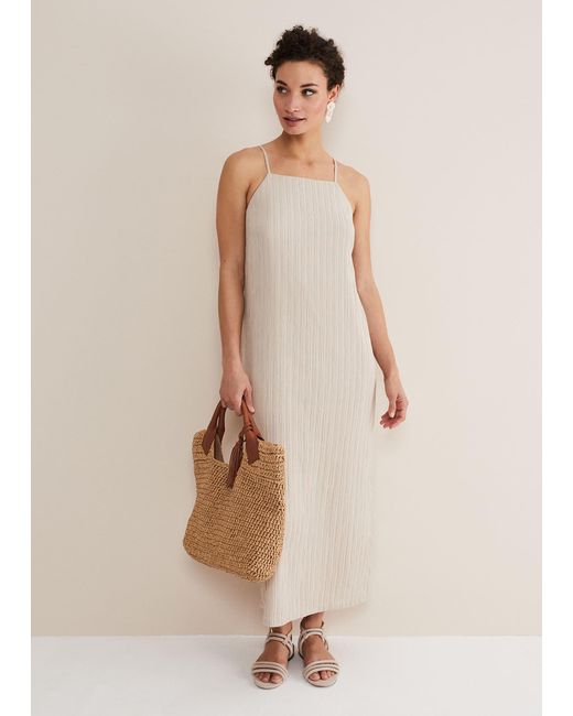 Phase Eight Natural Kady Strappy D Ring Dress