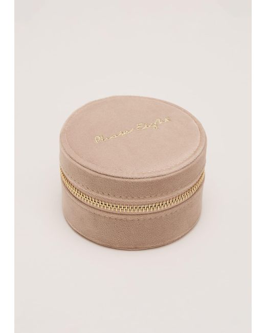 Phase Eight Natural Velvet Jewellery Box