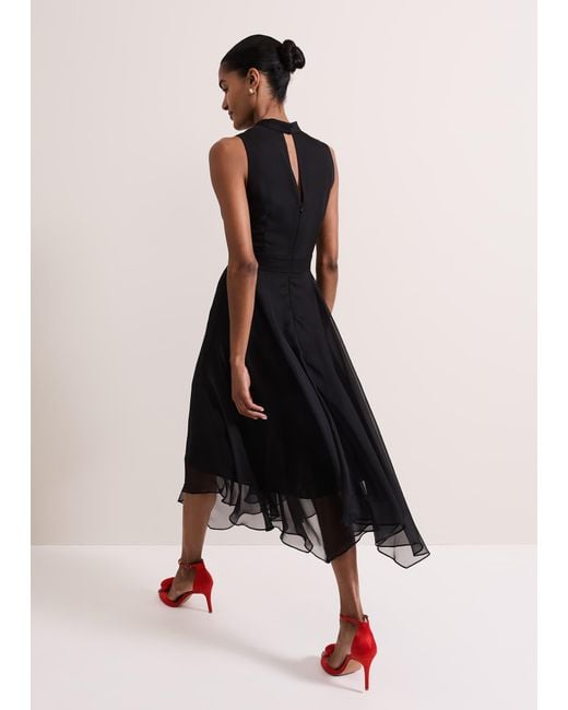 Phase Eight Multicolor Lucia Chiffon Floral Midi Dress