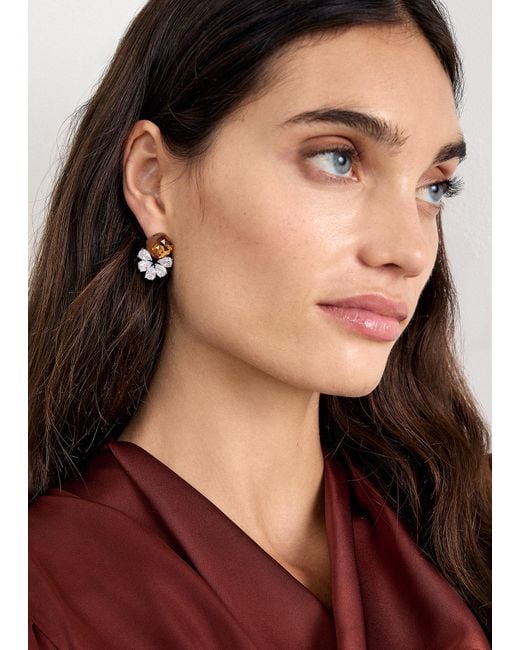Phase Eight Metallic Gem Stone Sparkle Earring
