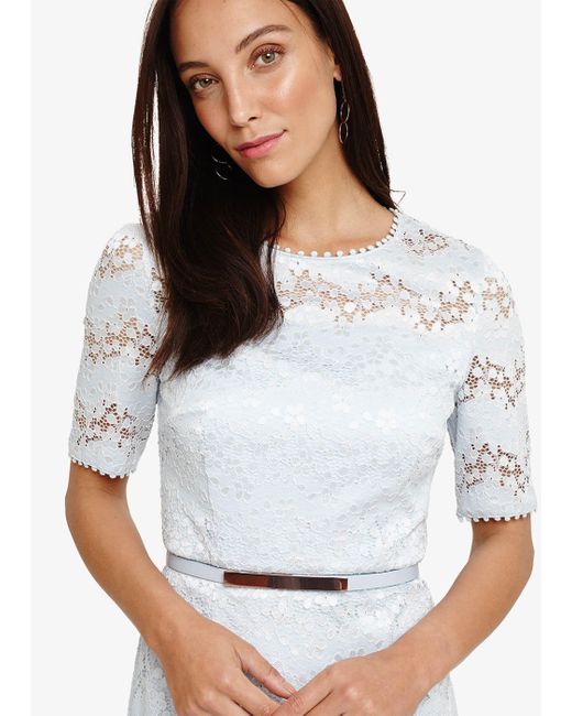 phase eight pale blue dress