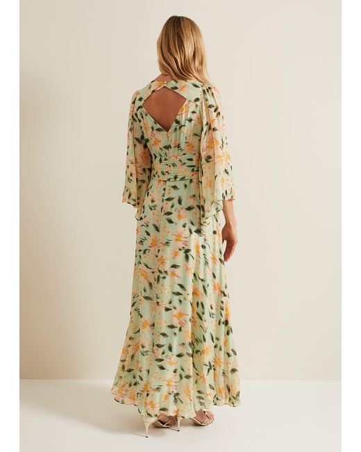 Phase Eight Natural 's Darlene Floral Maxi Dress