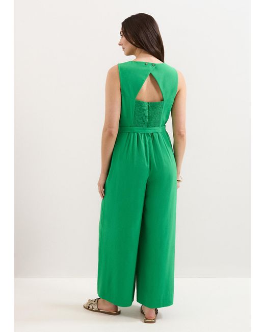 Phase Eight Green Petite Marta Jumpsuit