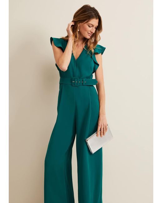 Phase Eight Green 's Kallie Belted Jumpsuit