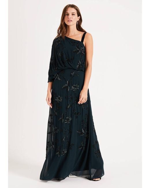 Phase Eight Black Shirley Embellished Dress