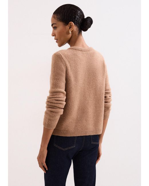 Phase Eight Brown Jade Mohair Blend Cardigan