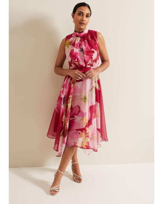 Phase Eight Pink 's Petite Lucinda Floral Dress