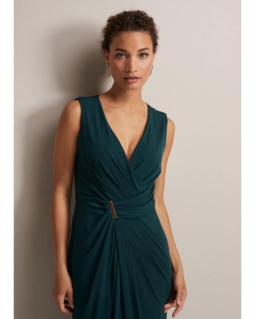 Phase Eight 's Christabel Dark Green Maxi Dress
