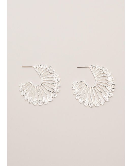 Phase Eight Natural Sunray Hoop Earrings
