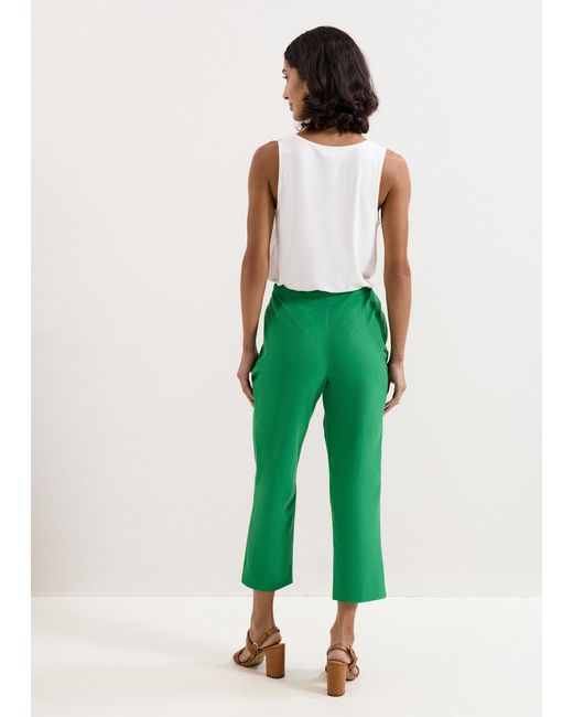 Phase Eight Green Miah Cropped Slim Trousers