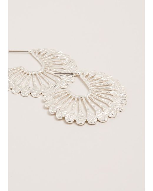 Phase Eight Natural Sunray Hoop Earrings