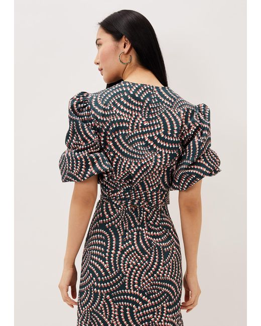 Phase Eight Multicolor Kiri Co-Ord Geo Metric Blouse