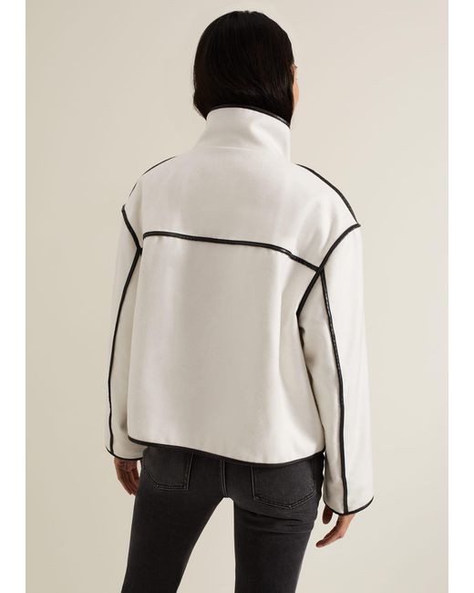 Phase Eight Natural Marlow Tipped Edge Jacket