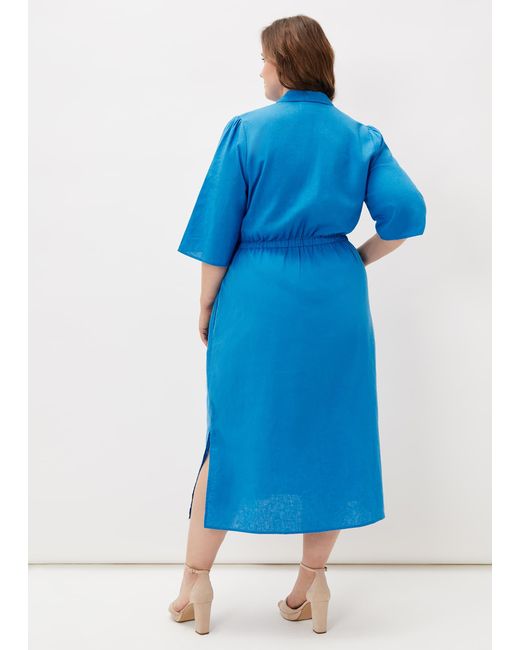 Phase Eight Blue Marlene Tie Shirt Dress