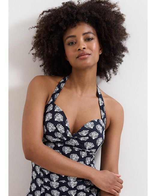 Phase Eight Black Shell Tankini Top
