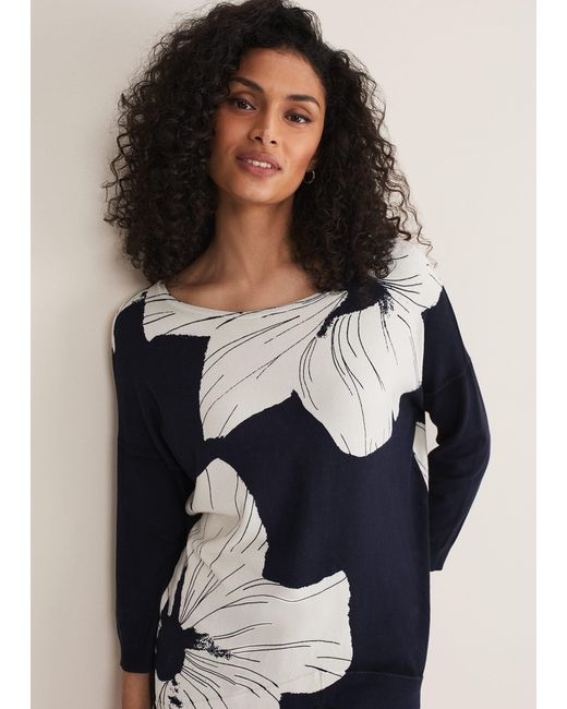 Phase Eight Multicolor Linda Flower Print Knit