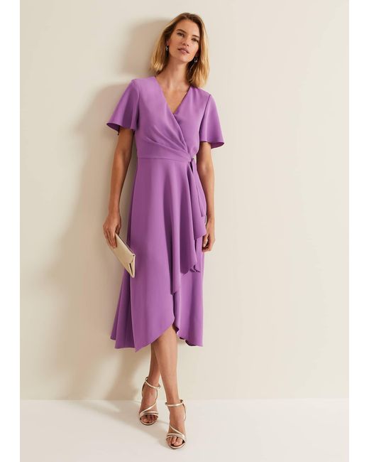 Phase Eight Purple 's Julissa Frill Wrap Dress