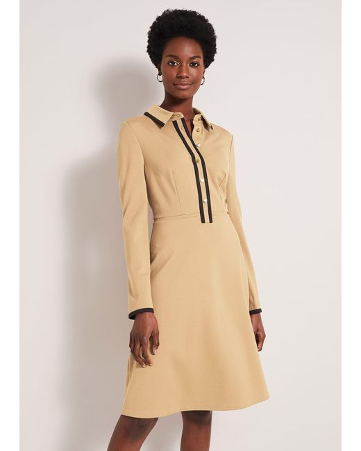 Phase Eight Natural Manda Colourblock Dress