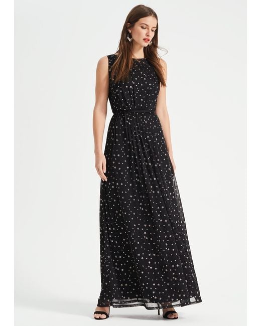 Phase Eight Black June Star Maxi Dress