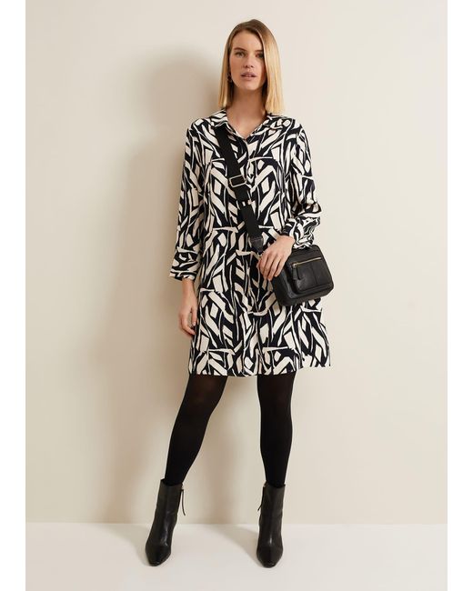 Phase Eight Natural Ruby Geo Tunic Dress