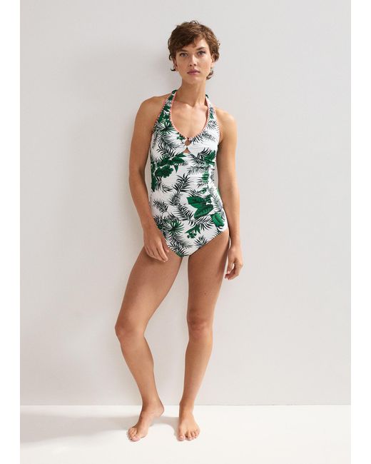 Phase Eight White Tropical Print Tankini Bottom