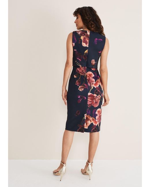 Phase Eight Multicolor Lorna Double Layer Scuba Dress
