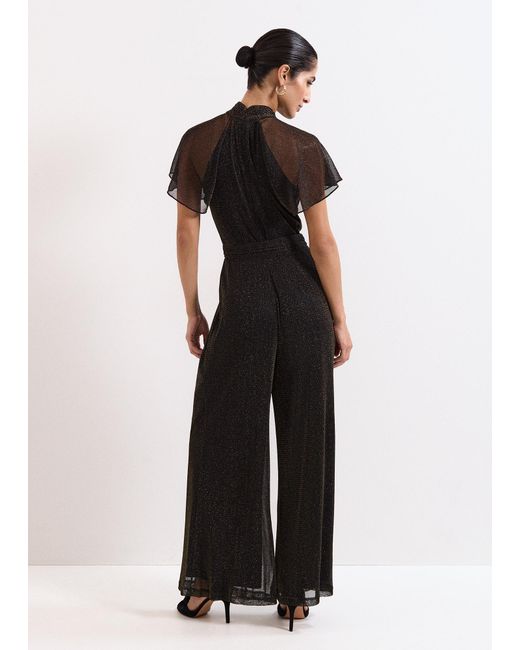 Phase Eight White Amara Shimmer Wide Leg Jumpsuit