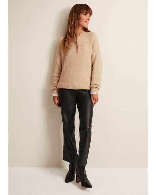 Phase Eight Natural 's Oakley Sequin Mohair Jumper