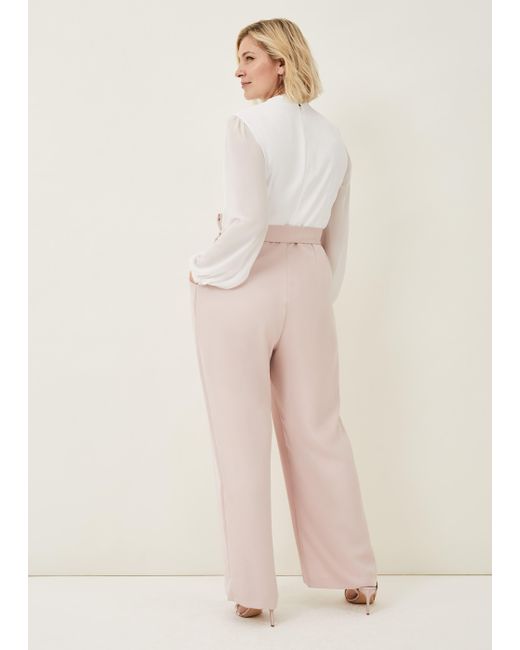 Phase Eight Pink Audrey Two Tone Jumpsuit