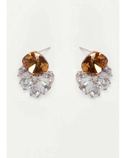 Phase Eight Metallic Gem Stone Sparkle Earring