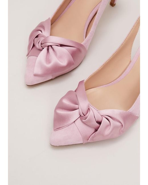 Phase Eight Pink 's Twist Front Slingback Shoes