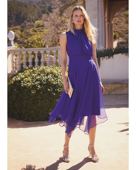 Phase Eight Purple Lucinda Fit And Flare Dress