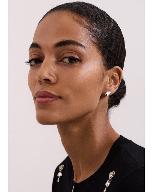Phase Eight Natural Molten Stud Earrings