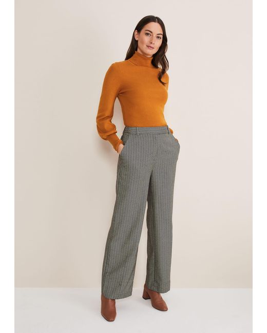 Phase Eight Multicolor Nouria Herringbone Tapered Trouser