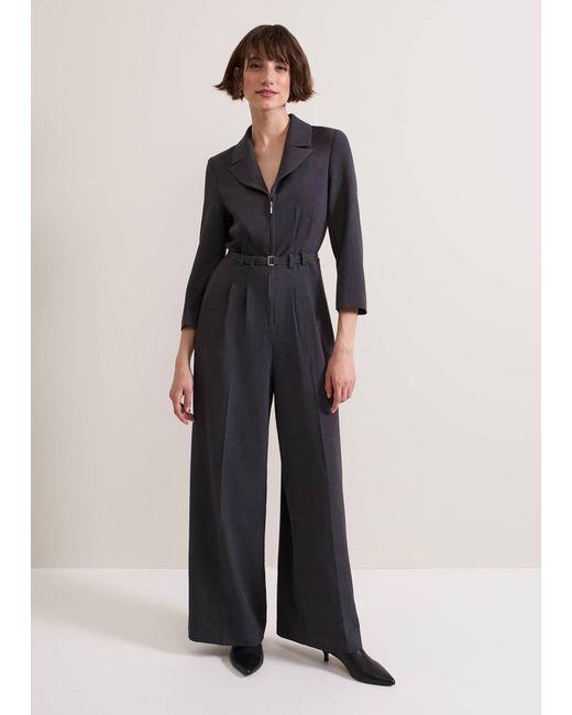 Phase Eight Blue Pamela Tailored Jumpsuit