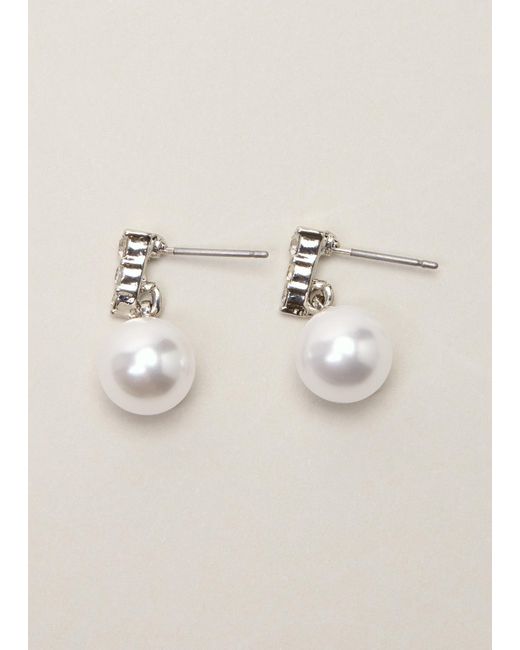 Phase Eight Natural Sparkle And Pearl Earrings