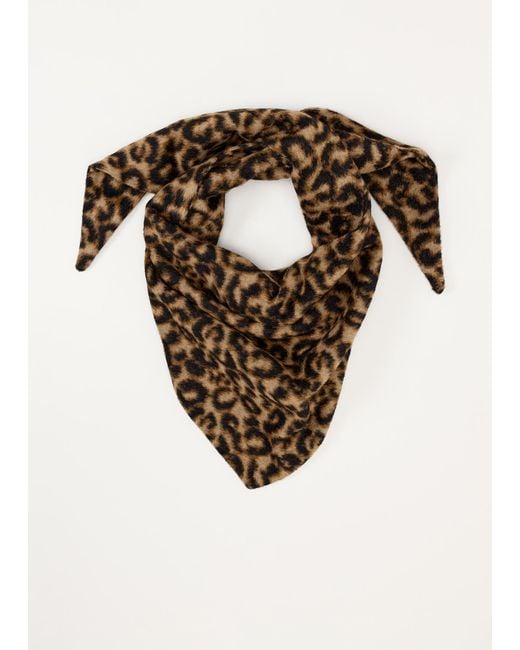Phase Eight Brown Leopard Print Neck Scarf