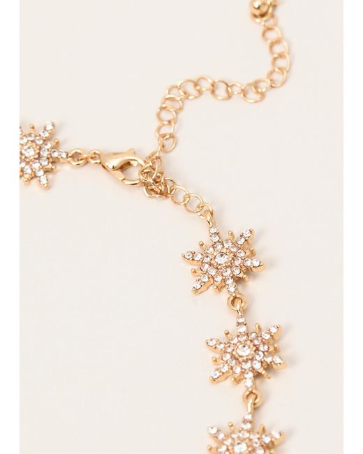 Phase Eight Natural Plated Snowflake Necklace