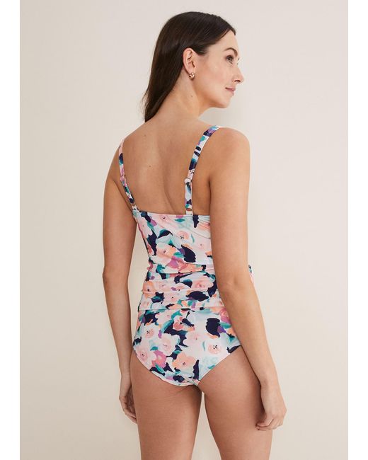 Phase Eight White Charleston Floral Tankini Bottoms
