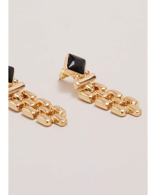 Phase Eight Natural Chain Drop Earrings