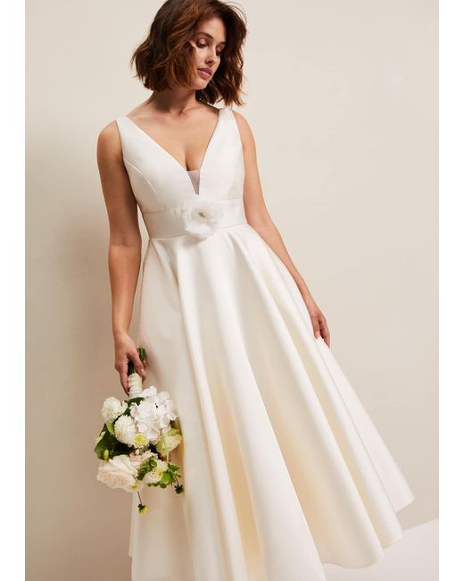 Phase Eight Natural 's Ariel Fit And Flare Wedding Dress