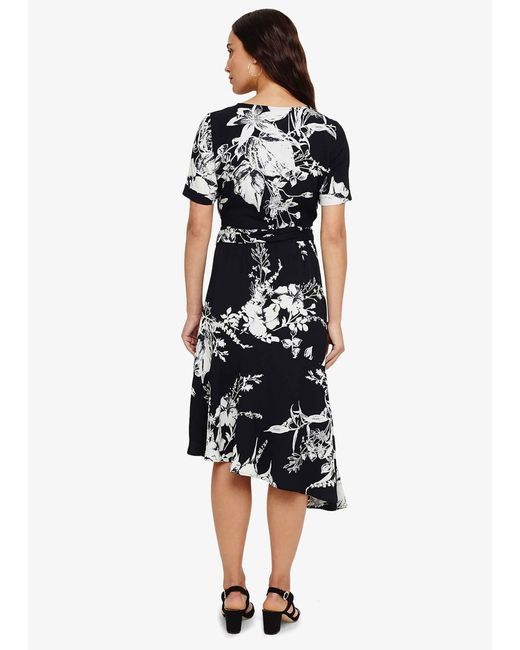Phase Eight Blue Evadine Printed Wrap Dress