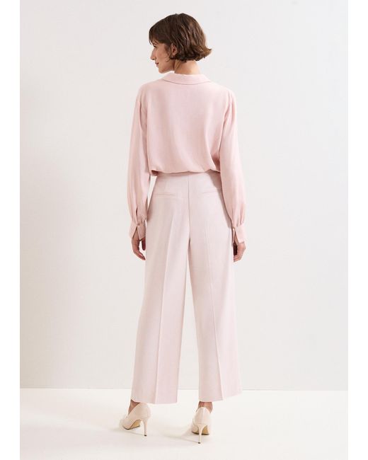 Phase Eight Pink Sandie Wool Trousers