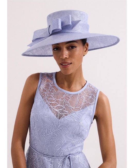 Phase Eight Blue Bow Detail Hat