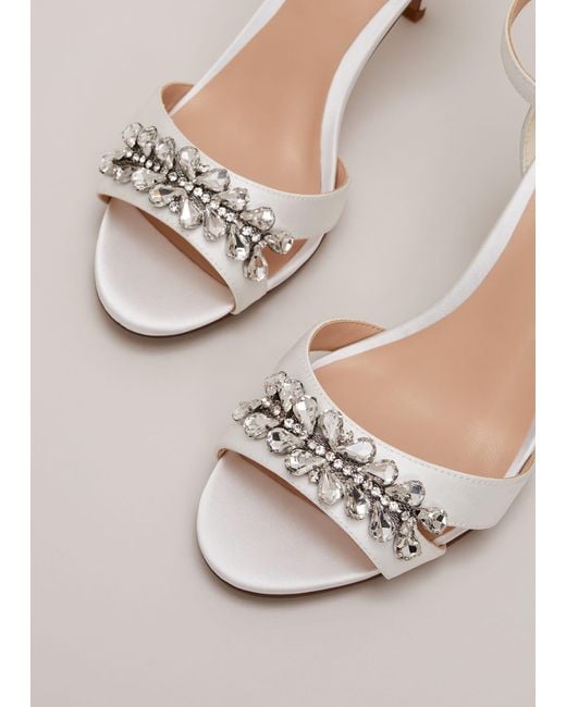 Phase Eight White 's Embellished Sandals