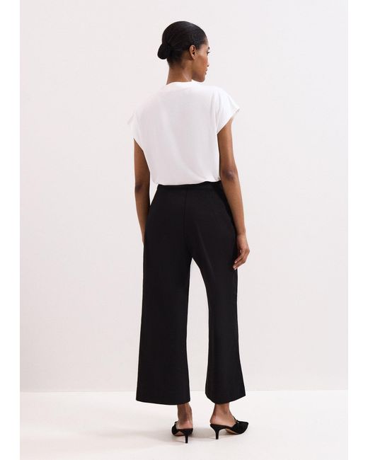Phase Eight White Sylvie Wide Leg Trouser