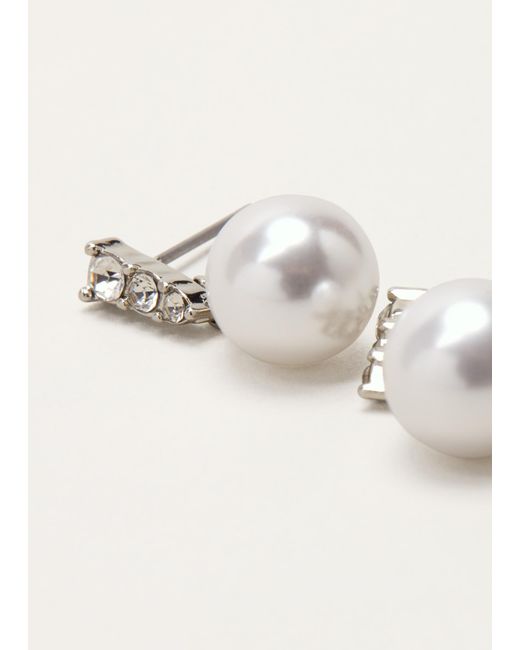 Phase Eight Natural Sparkle And Pearl Earrings