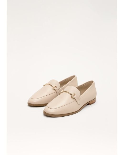 Phase Eight Natural Leather Detail Loafers